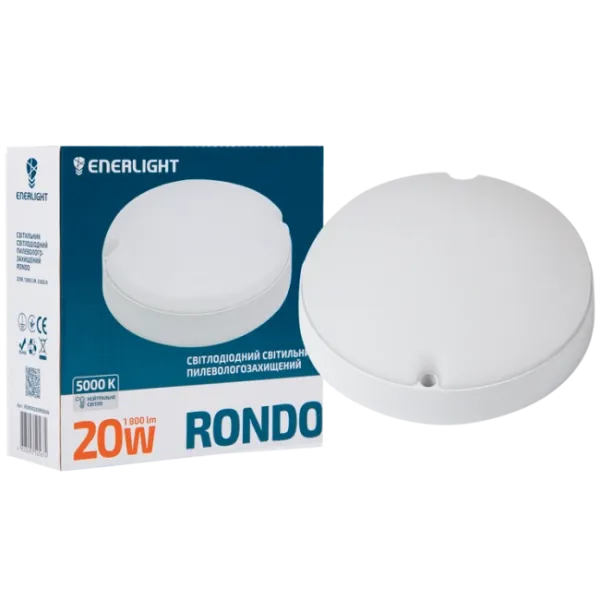 ENERLIGHT RONDO Світильник світлодіодний 20Вт 5000К IP65