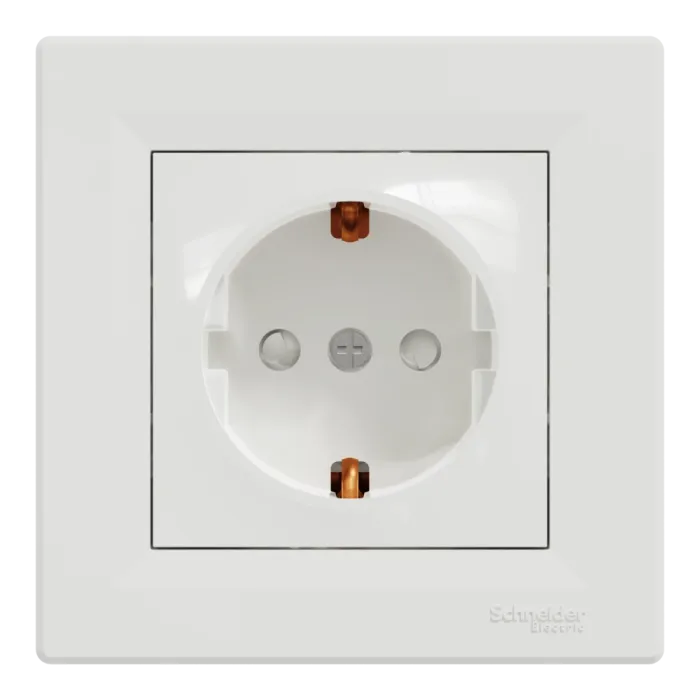 Schneider Electric ASFORA EPH2900221 Розетка одинарна із заземленням і шторкою