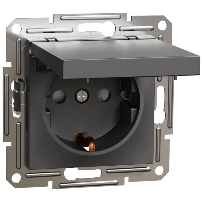 Schneider Electric Asfora EPH3100171 Розетка антрацит