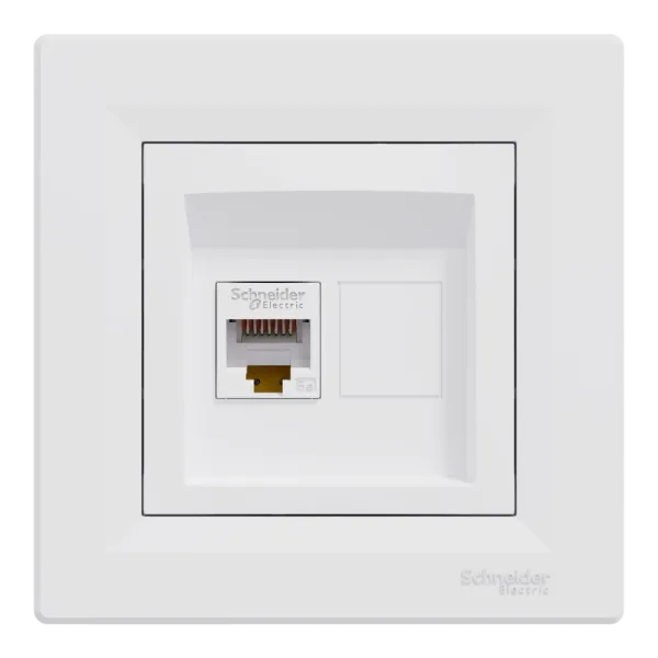 Schneider Electric Asfora EPH4300121 RJ45 кат.5е UTP Розетка комп'ютерна одинарна