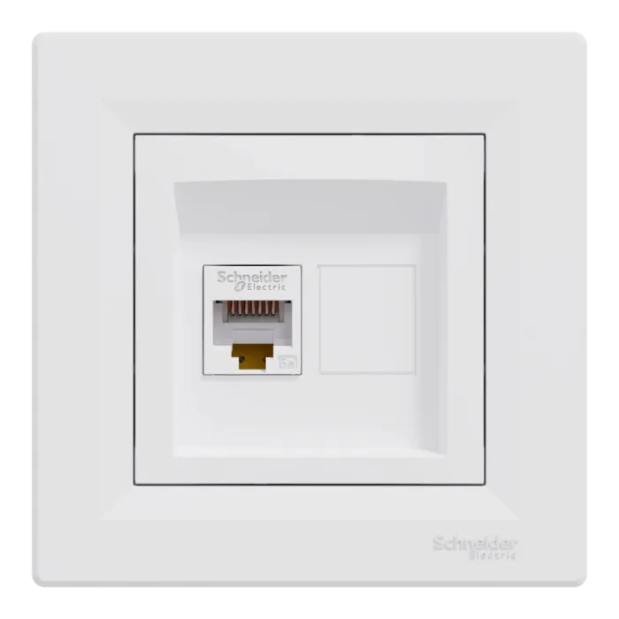 Schneider Electric Asfora EPH4300121 RJ45 кат.5е UTP Розетка комп'ютерна одинарна