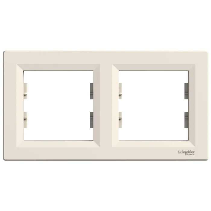 Schneider Electric Asfora EPH5800223 РАМКА ДВОМІСНА ГОРИЗОНТАЛЬНА