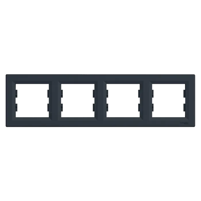 Schneider Electric EPH5800471 Asfora Рамка 4 поста антрацит горизонтальна