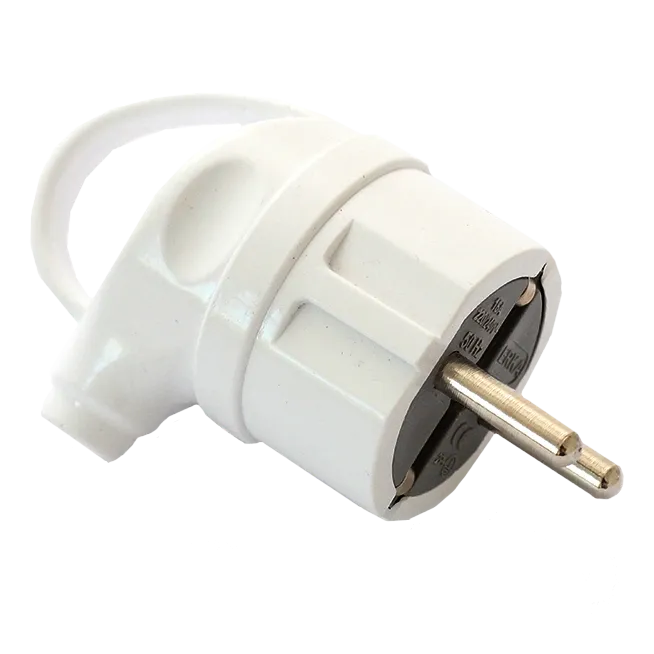 ERKA 1004 Вилка з/к кутова з ручкою, біла