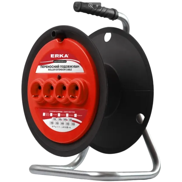 ERKA 500 Котушка для подовжувача, з з/к 4 гнізда
