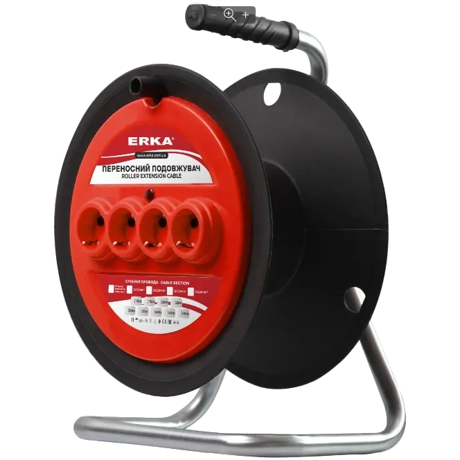 ERKA 500 Котушка для подовжувача, з з/к 4 гнізда