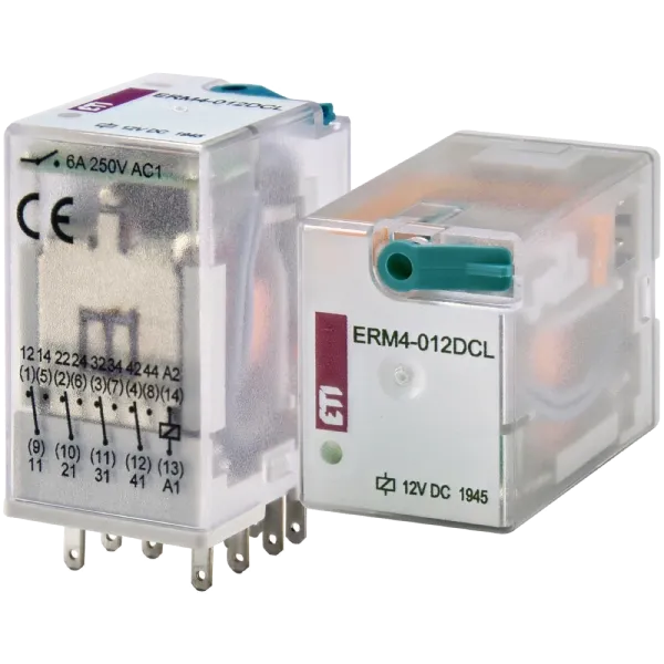 ЕТІ ERM4-012DCL 4p Реле електромеханічне