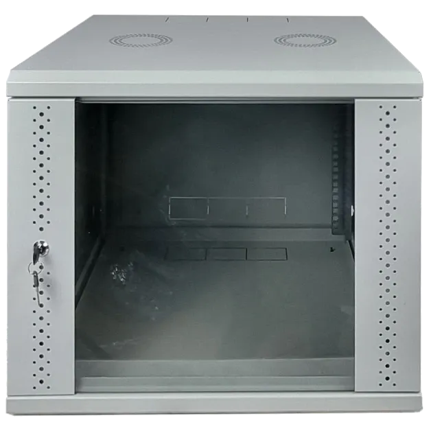 EServer 9U 600х350х503 скло, сіра Шафа