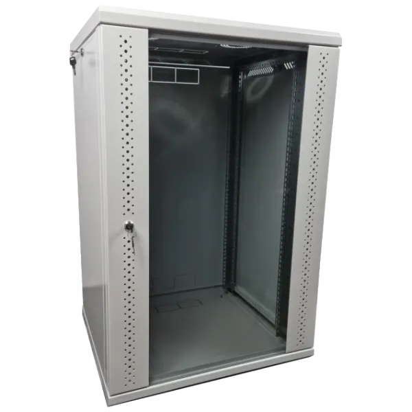 EServer 15U 600х600х773 скло, сіра Шафа