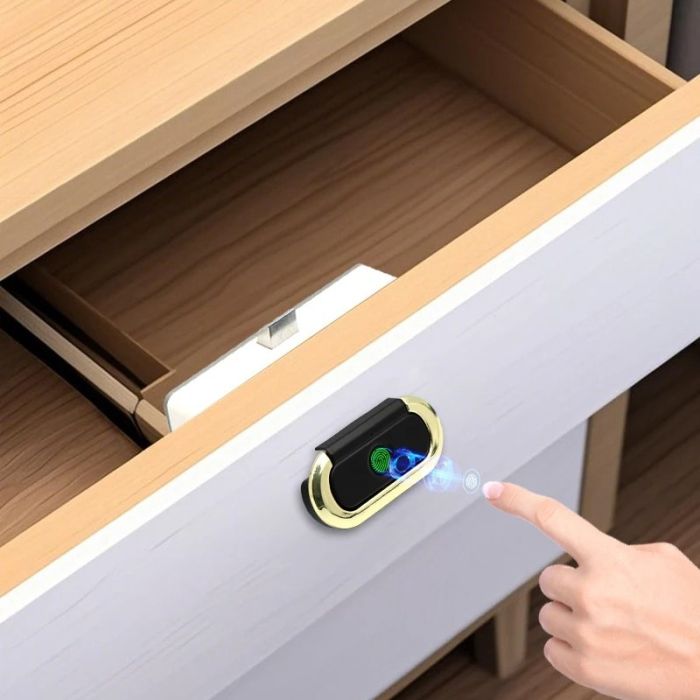 Smart замок ESF18 Black зі сканером відбитка пальця