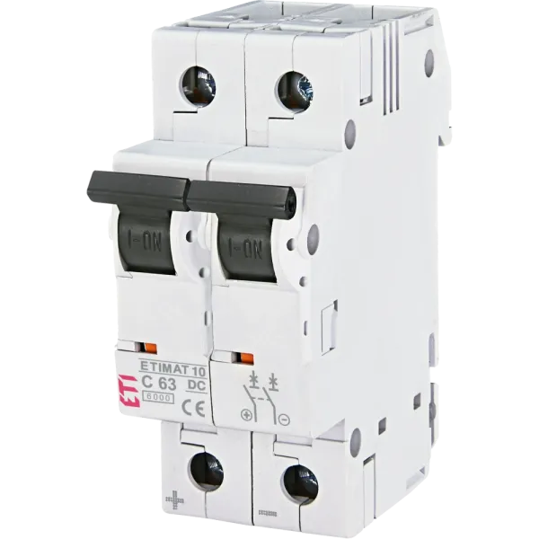 ЕТІ ETIMAT 10 DC 2p C 63A (6 kA) Автоматичний вимикач