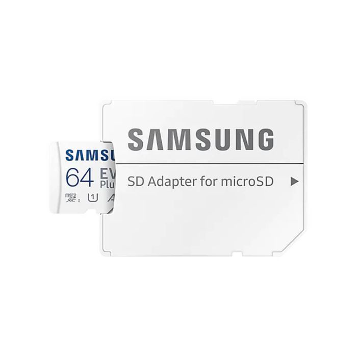 Карта пам'яті Samsung Evo Plus microSDXC 64GB UHS-I U1 V10 A1 + SD адаптер (MB-MC64SA/EU)