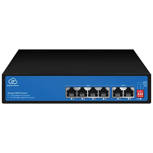 Ewind EW-ES2006CF-AP PoE Комутатор 4 порти некерований