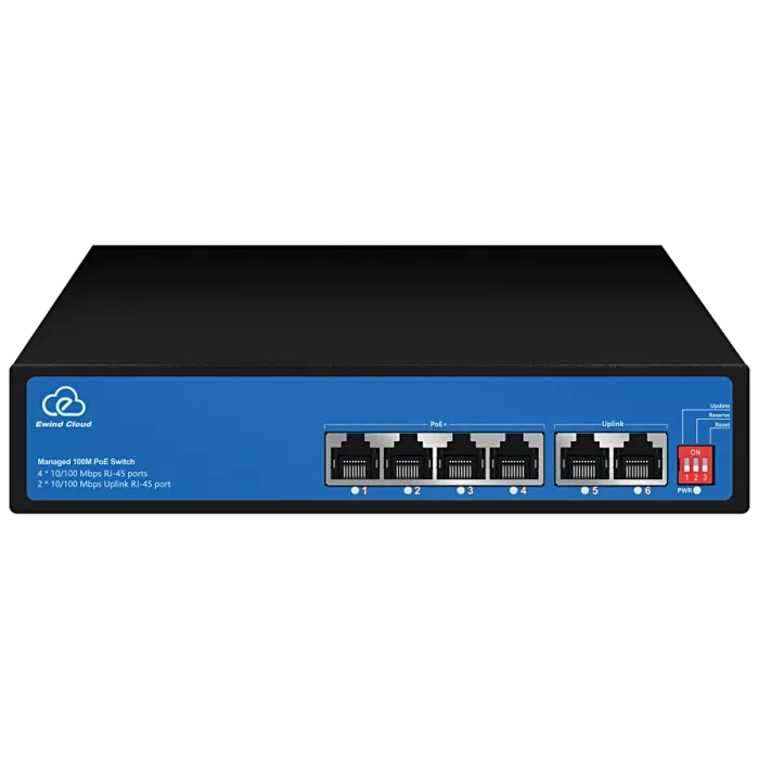 Ewind EW-ES2006CF-AP PoE Комутатор 4 порти некерований
