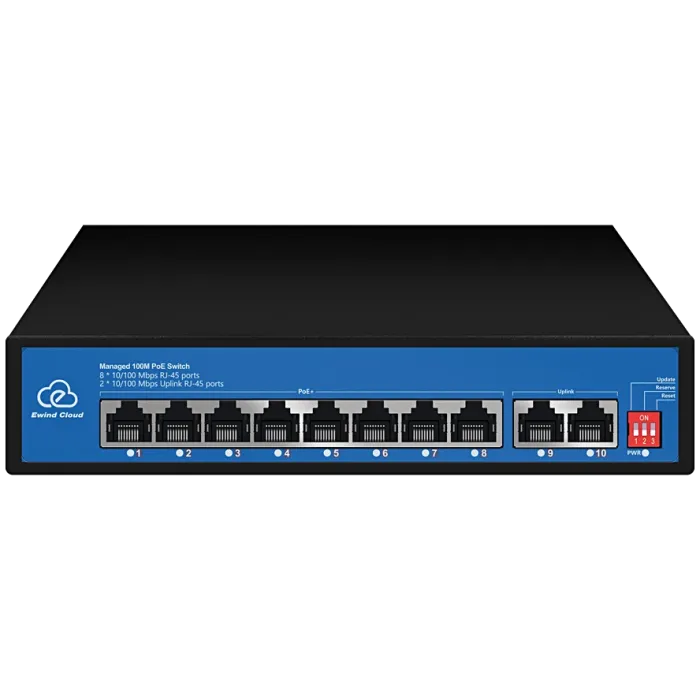 Ewind EW-ES2010CF-AP PoE Комутатор 8 портів некерований