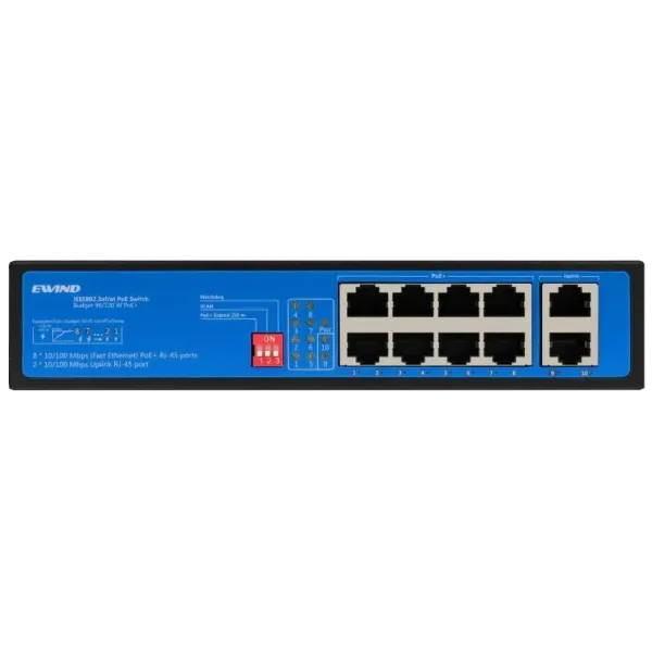 Ewind EW-S1910CF-AP PoE Комутатор 10 портів некерований