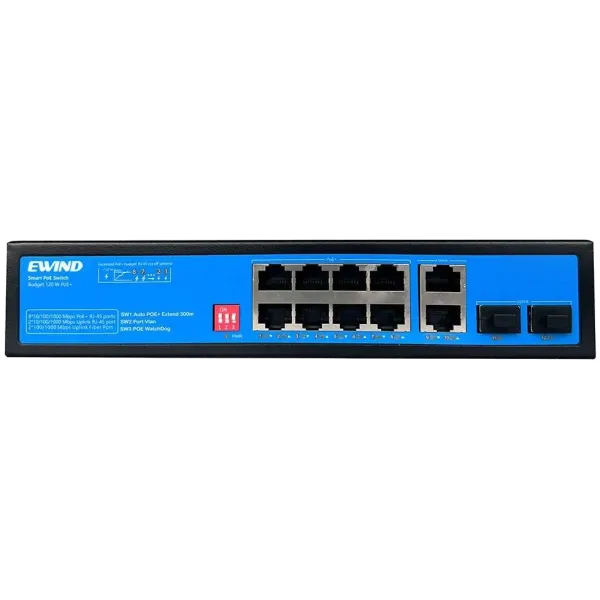Ewind EW-S1912CG-AP POE Комутатор 12 портів некерований