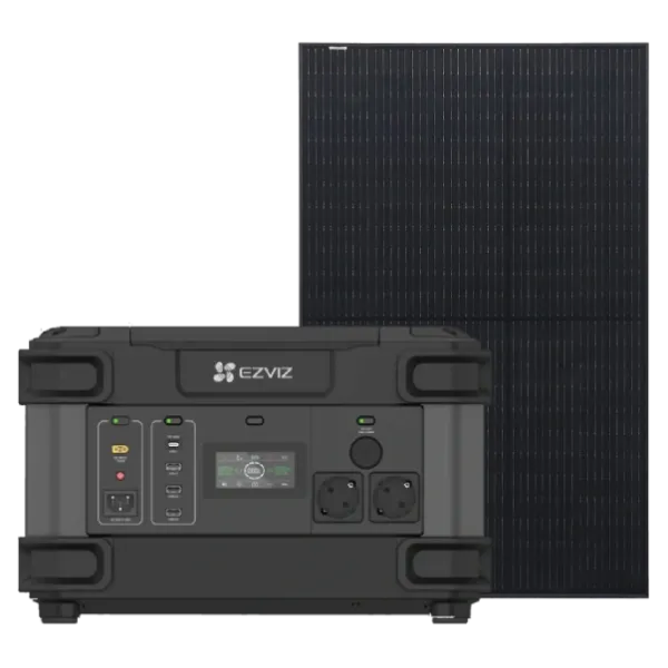 Ezviz CS-PS1300 (CN066)(FR) + Risen Solar RSM40-8-400MB Full Black Система автономного живлення однофазна