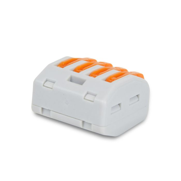 Клема швидкого монтажу з важелями на 4 дроти 222-414