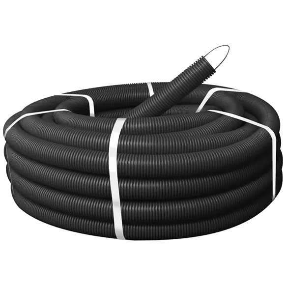 750Н 32/25мм бухта 50м гнучка з протяжкою негорюча UF-стійка Труба гофрована