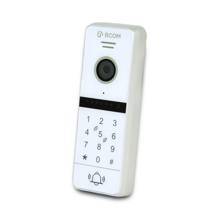 Відеопанель BCOM BT-400FHD-AC White з вбудованою клавіатурою і зчитувачем Mifare