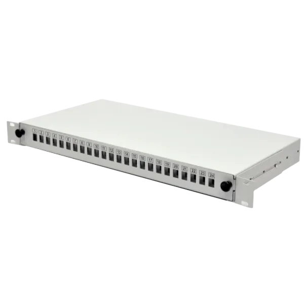 SC-Simpl./LC-Dupl./E2000 Патч-панель 24 порти 2xPG13.5 та 2xPG11, 1U