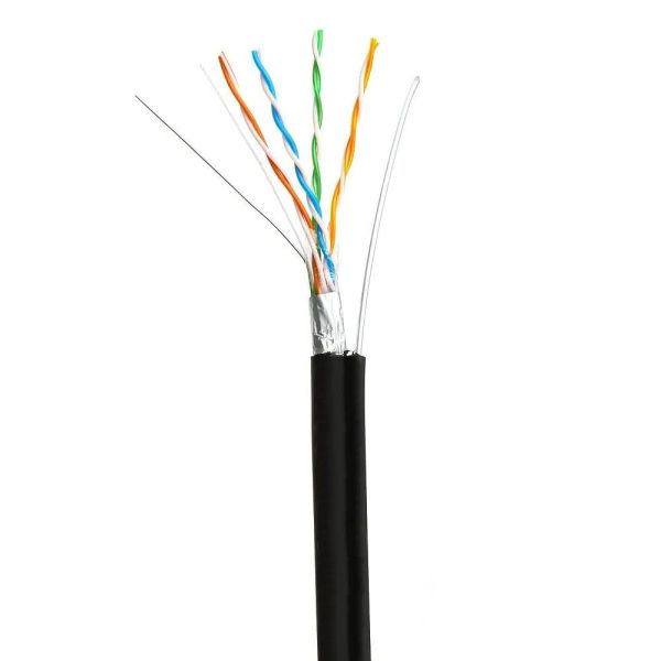 Кабель вита пара GoldMine FTP 4*2*0.5-CU PE MT кат.5е (FTP мідь зовнішній з несучим тросом) бухта 305м