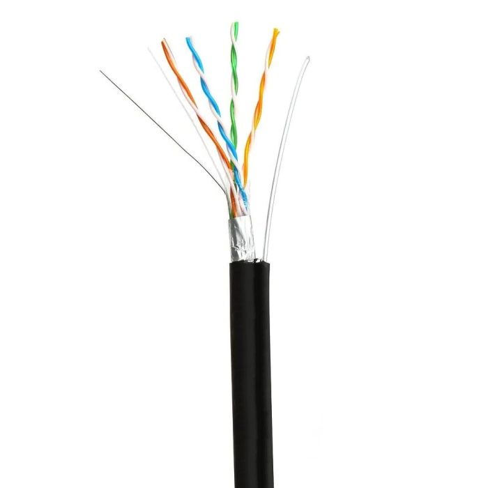 Кабель вита пара GoldMine FTP 4*2*0.5-CU PE MT кат.5е (FTP мідь зовнішній з несучим тросом) бухта 305м