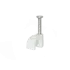 Скоба Ziplex для кабелю з цвяхом кругла d 5 біла(100шт)