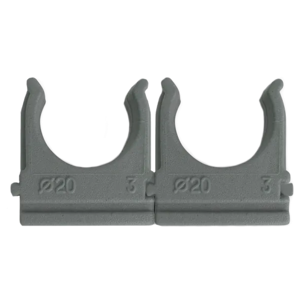 Крепление для гофри d 20 сіре (100 шт)