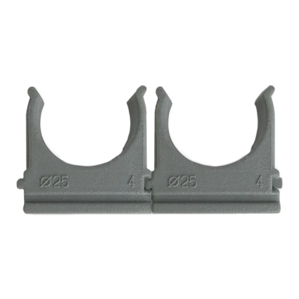 Крепление Ziplex для гофри d 25 сіре (100 шт)