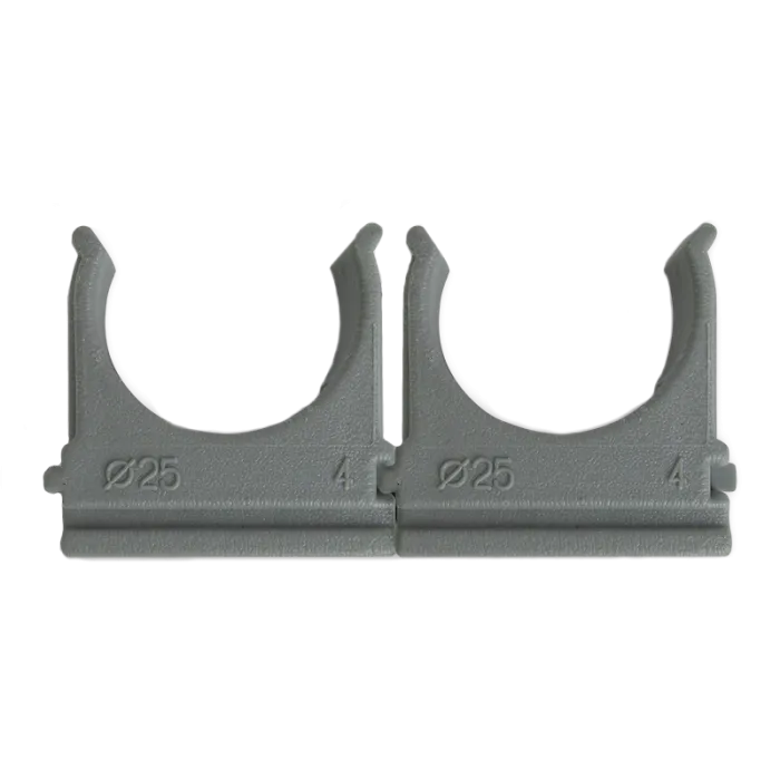 Крепление Ziplex для гофри d 25 сіре (100 шт)