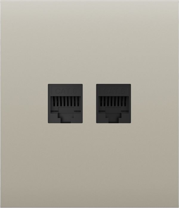 Передня панель для вбудованої інтернет-розетки Ajax CenterCover (LAN) Ivory (126197.318.IV)