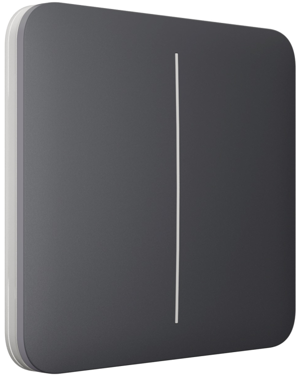 Вимикач Ajax LightSwitch 2-клавішний Graphite