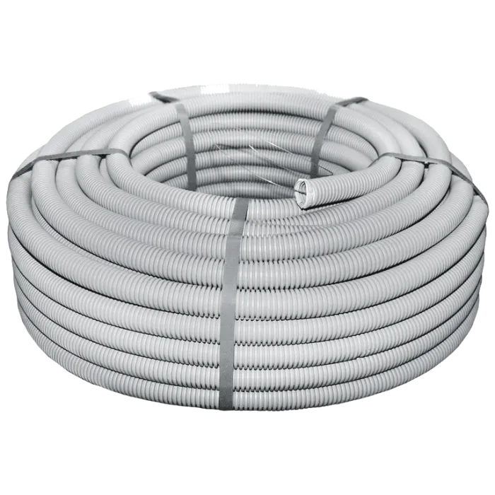 750Н 25/19мм бухта 50м гнучка з протяжкою негорюча UF-стійка Труба гофрована