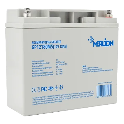 MERLION AGM GP12180M5 12В 18 А•г Акумуляторна батарея