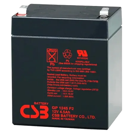 CSB GP1245F2 12В 4.5А•г Акумуляторна батарея