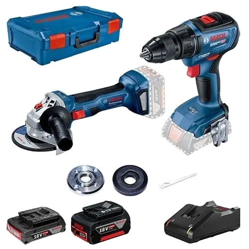 Bosch GSR 18В-50 + GWS 180-LI Шурупокрут-дриль + Шліфмашина кутова