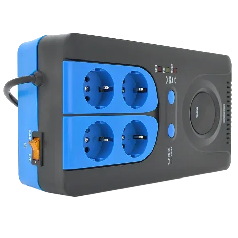 Green Wave Winchester 1000VA (700Вт) Стабілізатор напруги релейний 4xShuko, DC140-260V, AC220±8%, BOX