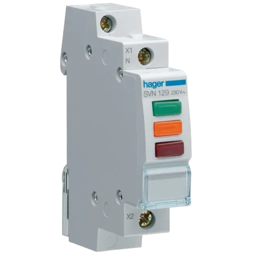 Hager SVN129 Індикатор потрійний LED 230В