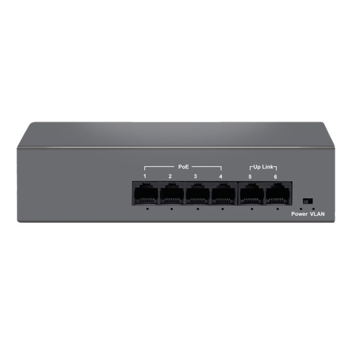 PoE комутатор Hisource HF042-02 з 4 портами PoE