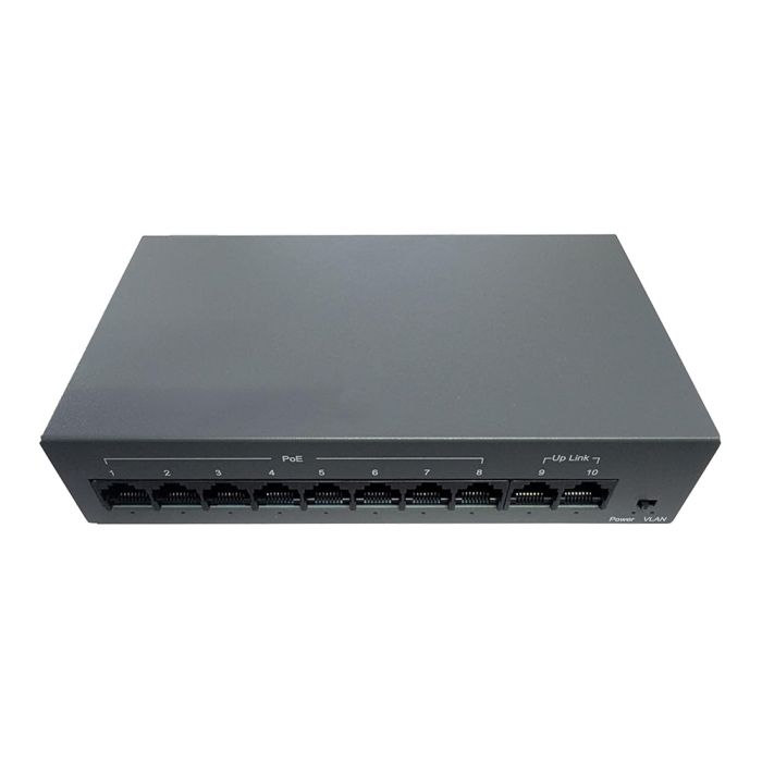 PoE комутатор Hisource HF082-02 з 8 портами PoE