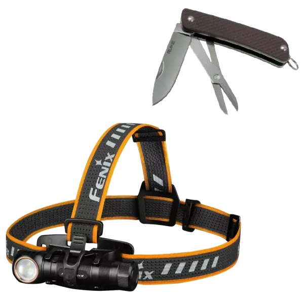 Fenix HM61R + Ruike S22 Ліхтар налобний та складний ніж