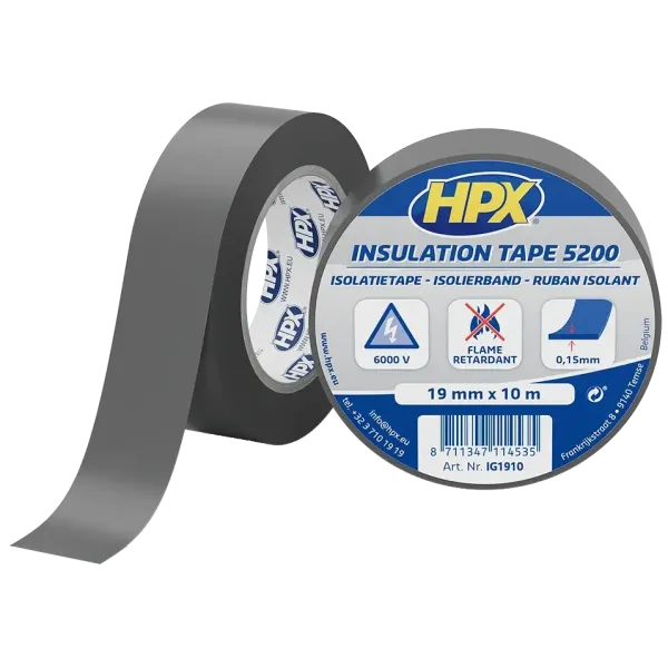 HPX IG1910 HPX5200 19мм х 10м Стрічка ПВХ ізоляційна