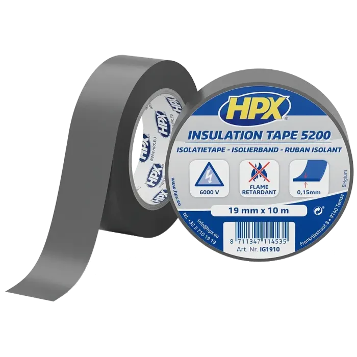 HPX IG1910 HPX5200 19мм х 10м Стрічка ПВХ ізоляційна