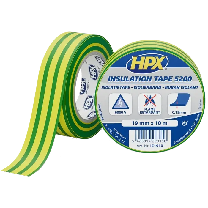 HPX IE1910 HPX5200 19мм х 10м Стрічка ПВХ ізоляційна