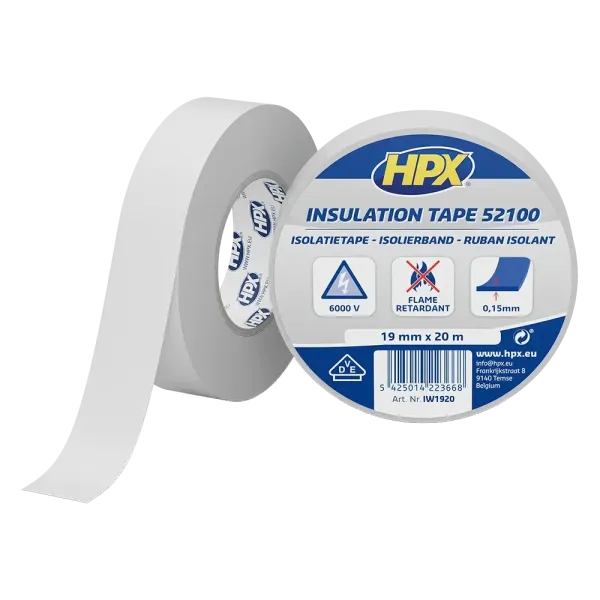 HPX IW1920 HPX52100 19мм х 20м Стрічка ПВХ ізоляційна