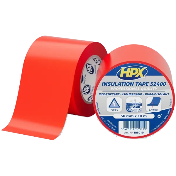 HPX RI5010 52400 50мм x 10м Стрічка ПВХ ізоляційна