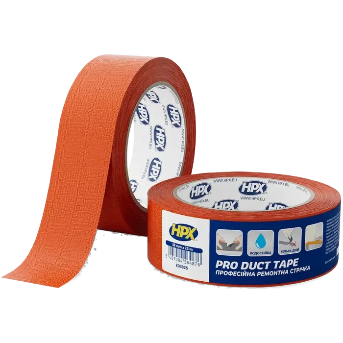 HPX EO5025 Duct Tape Pro 38мм х 25м Стрічка ремонтна одностороння
