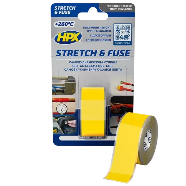 HPX SG2503 Stretch&Fuse 25мм х 3м Стрічка силіконова вулканізуюча